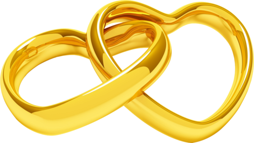 Anniversary Golden Ring PNG High-Quality Image