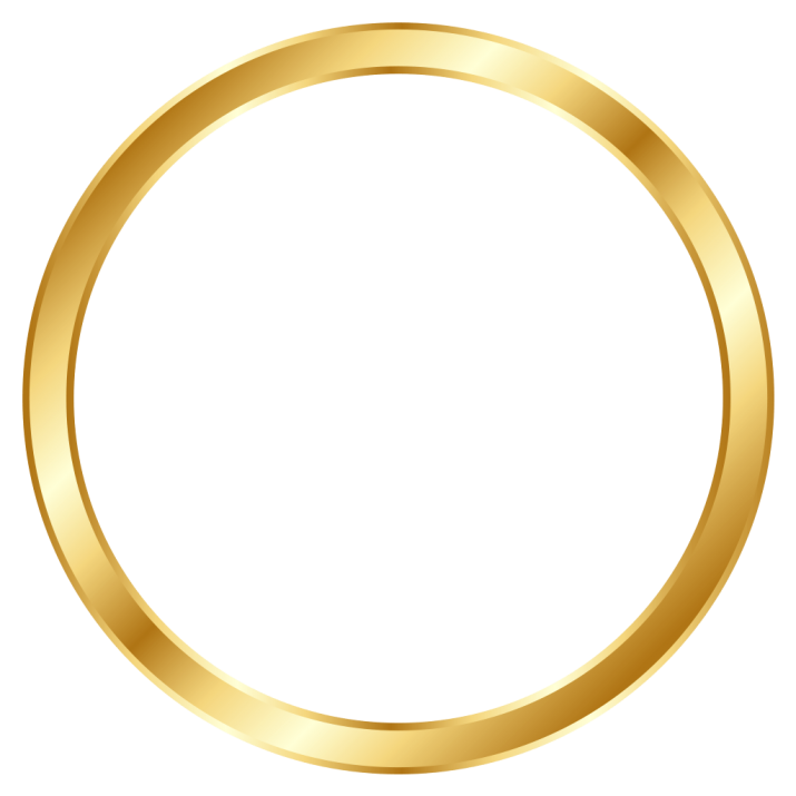 Годовщичество золотое кольцо PNG фото