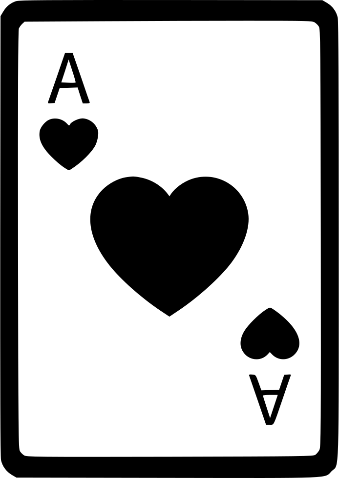 Black Ace Card PNG Photo