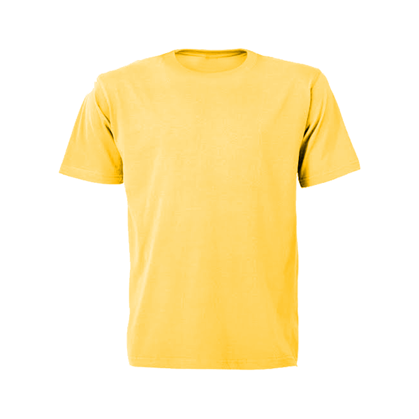 T-shirt amarelo em branco imagem de download PNG