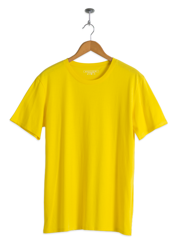 T-shirt amarelo em branco Imagem de alta qualidade PNG