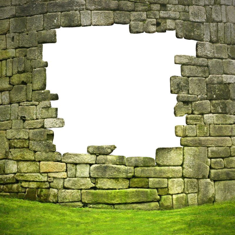 Immagine Trasparente del muro di pietra del mattone
