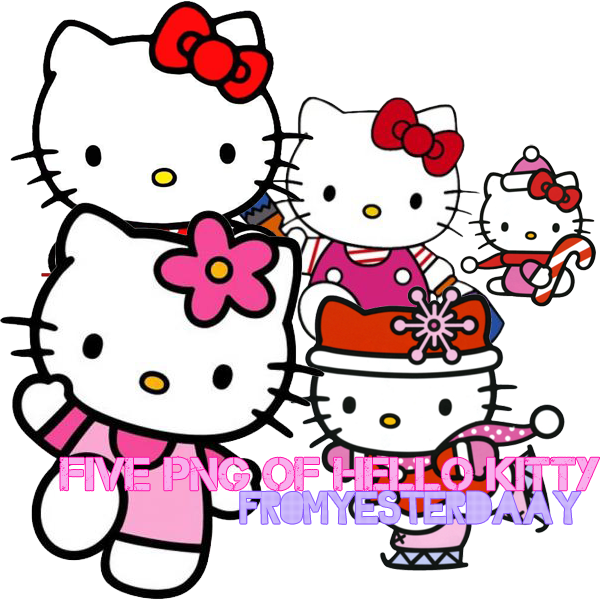 Cartoon Hello Kitty PNG Image Background