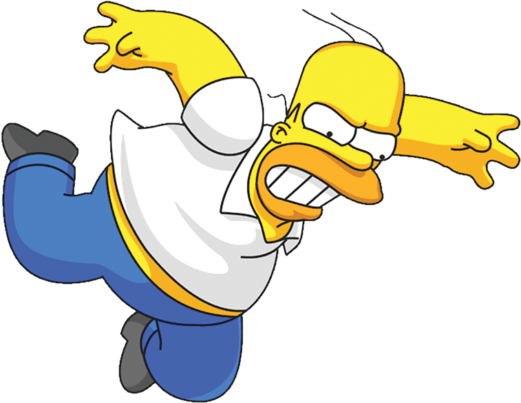 Cartoon Homer Simpson PNG Bild
