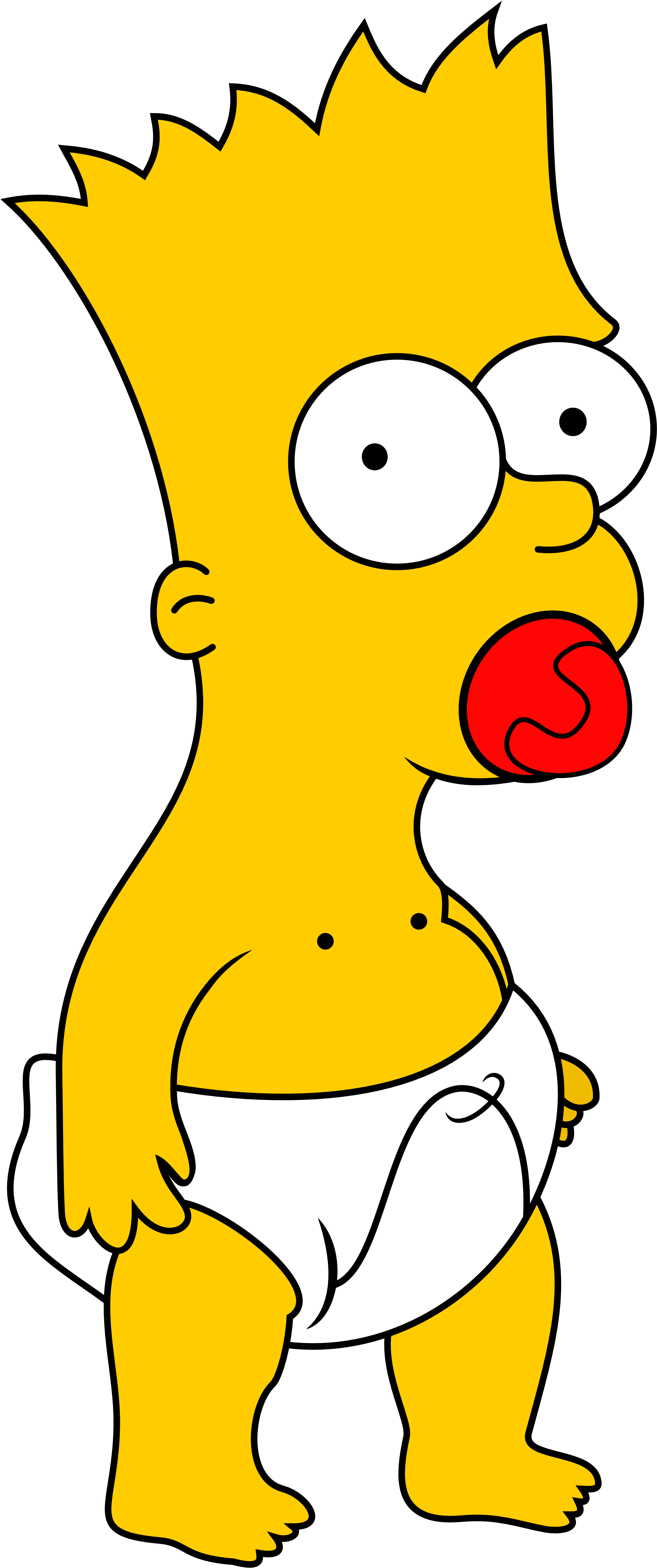 Cartoon Homer Simpson PNG Transparent Image