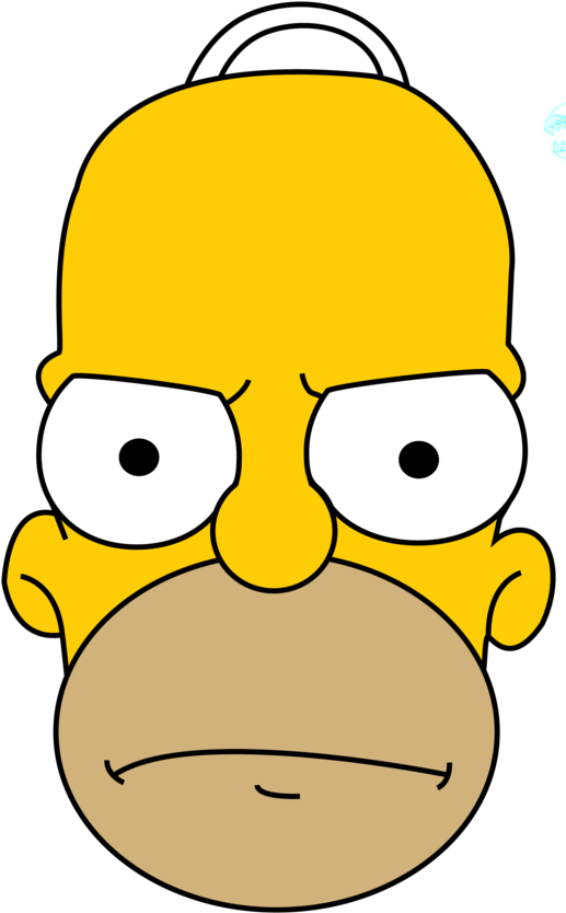 Karikatur-Homer Simpson-transparentes Bild