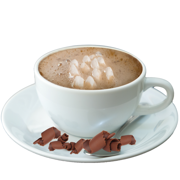 Priorità bassa dellimmagine del PNG della bevanda della tazza del cioccolato