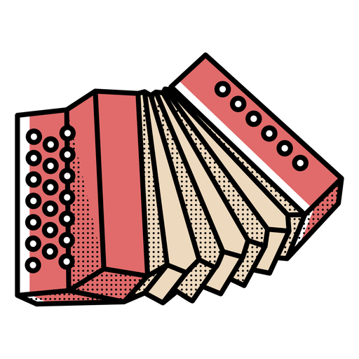 Klassieke accordeon PNG-Afbeelding