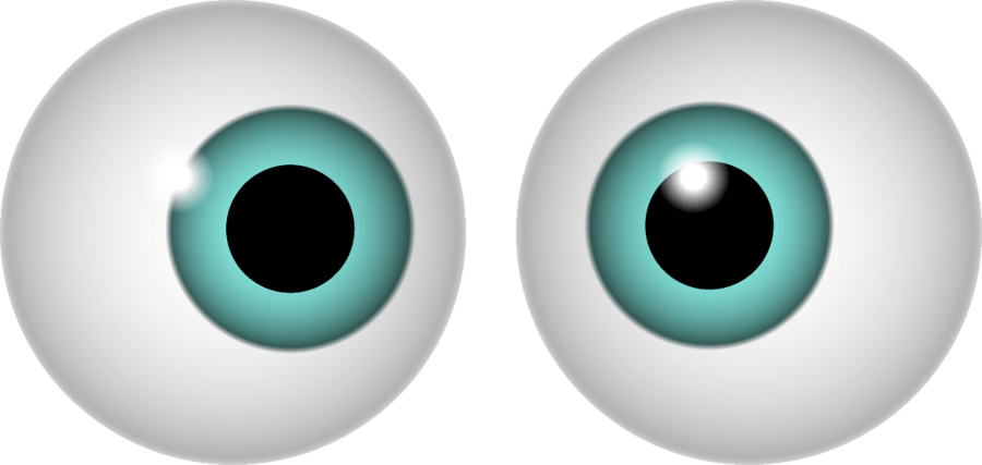 Eyes colorées Googly yeux PNG image