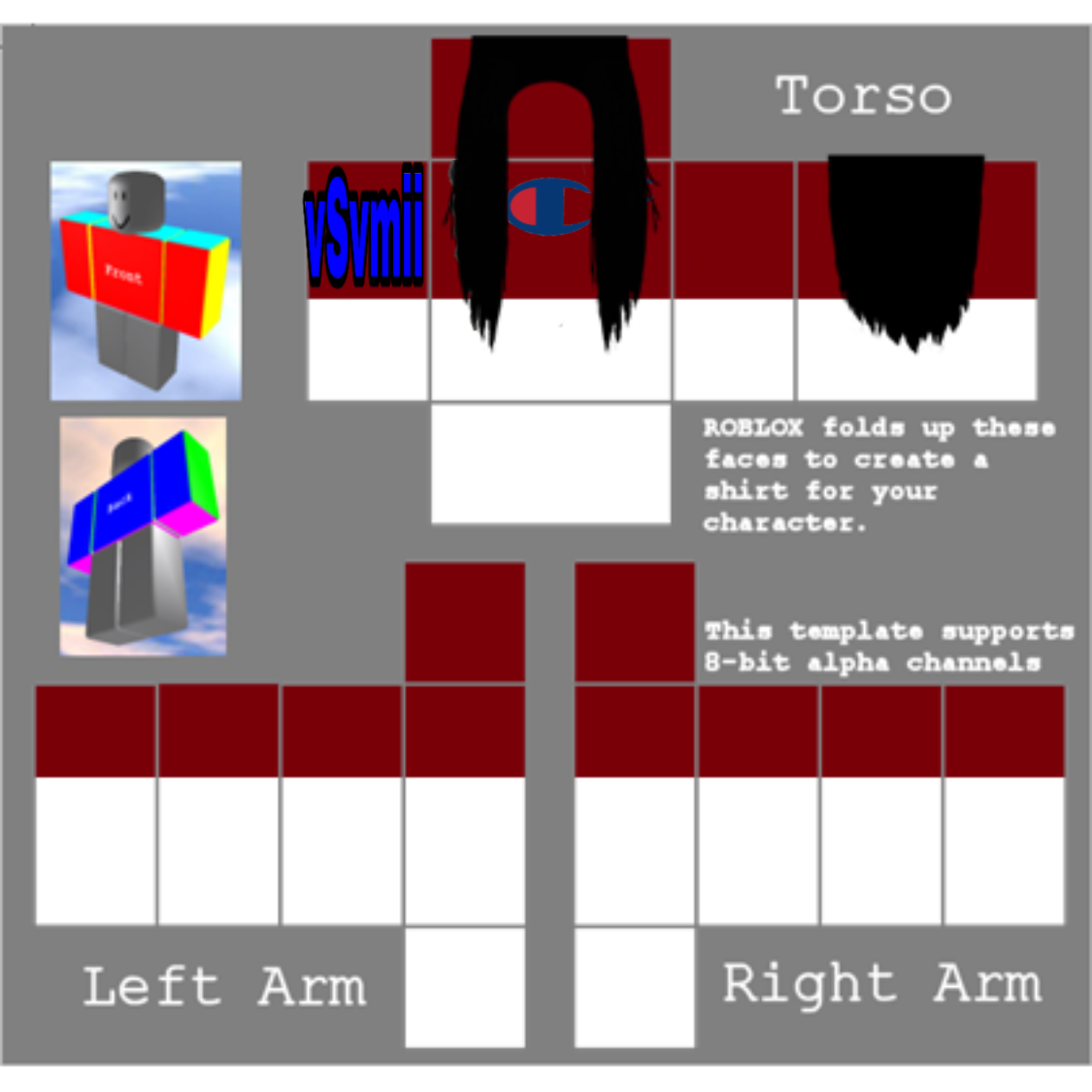 Cool Roblox Shirt Template PNG Background Image