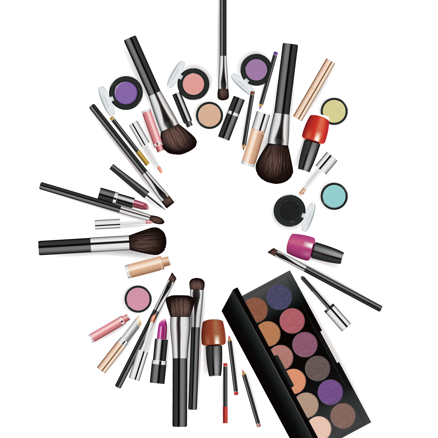 Cosmetics Brushes PNG Image
