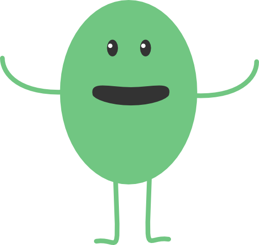 Cute Green Monster PNG Photo