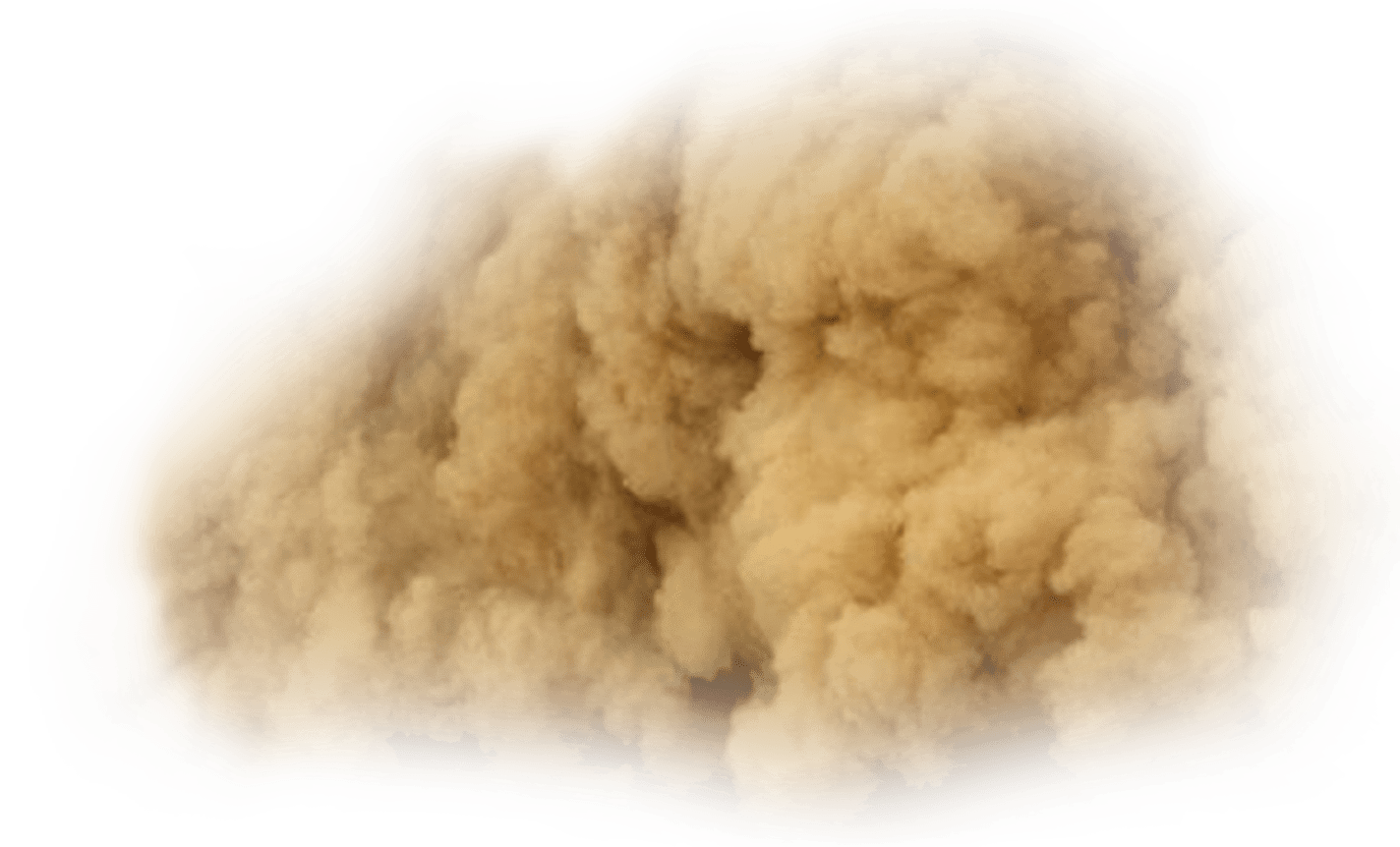 Imagem transparente de PNG de fumaça marrom poeira