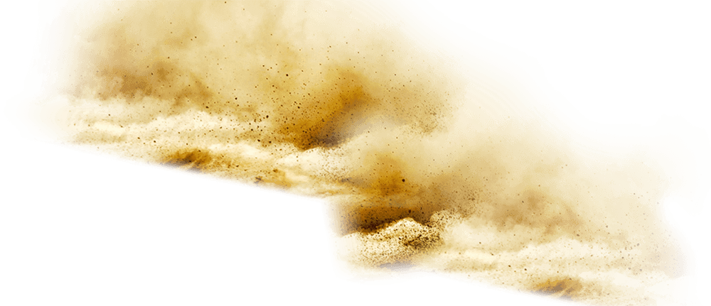 Immagine di PNG di fumo dorato della polvere