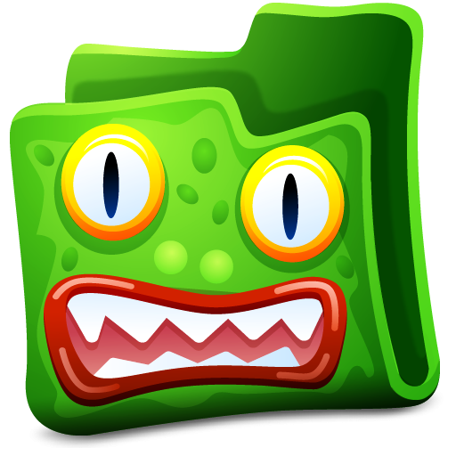 Fantasy grünes Monster-PNG-Bild