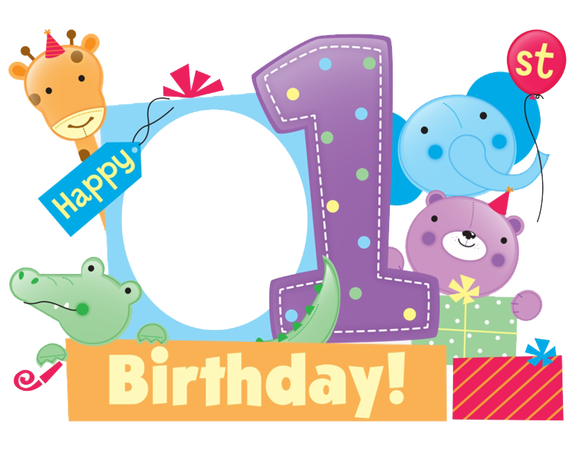 First Birthday PNG High-Quality Image