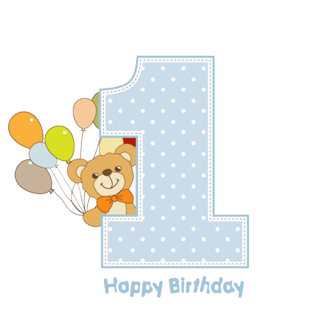 First Birthday PNG Picture