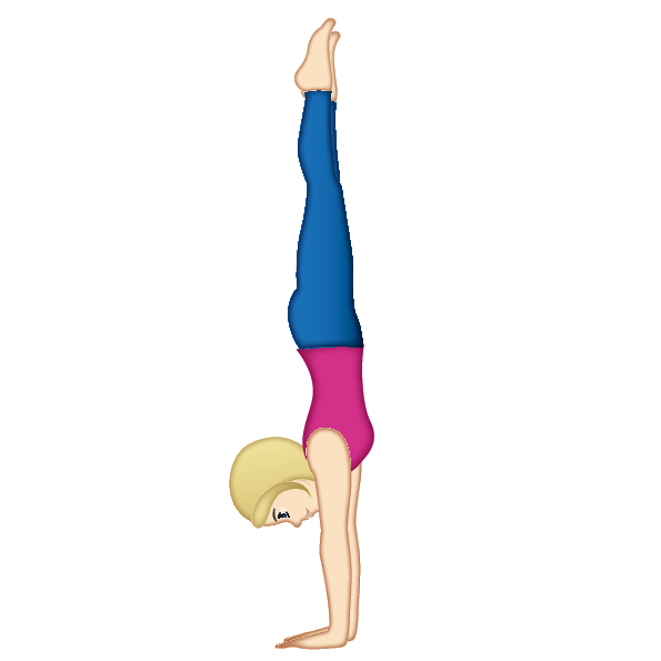 Fitness Handstand Emoji PNG Image
