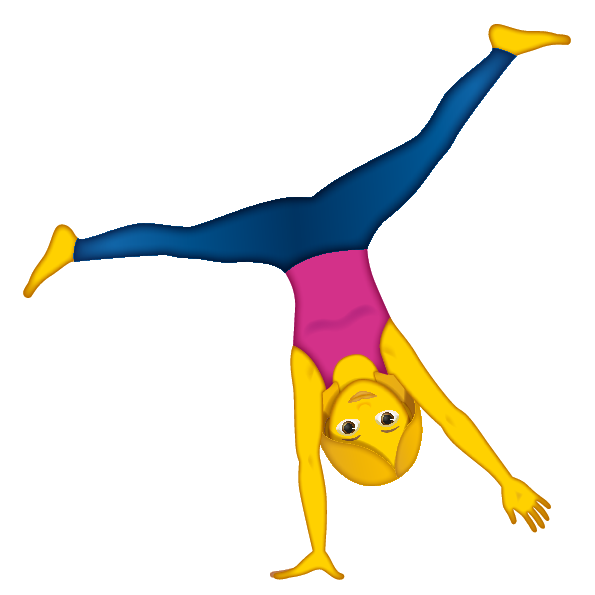 Fitness Handstand Emoji Transparent Image