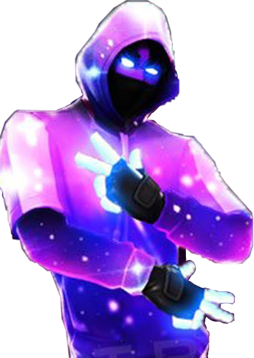 Galaxy Skin Fortnite PNG-Afbeelding Achtergrond