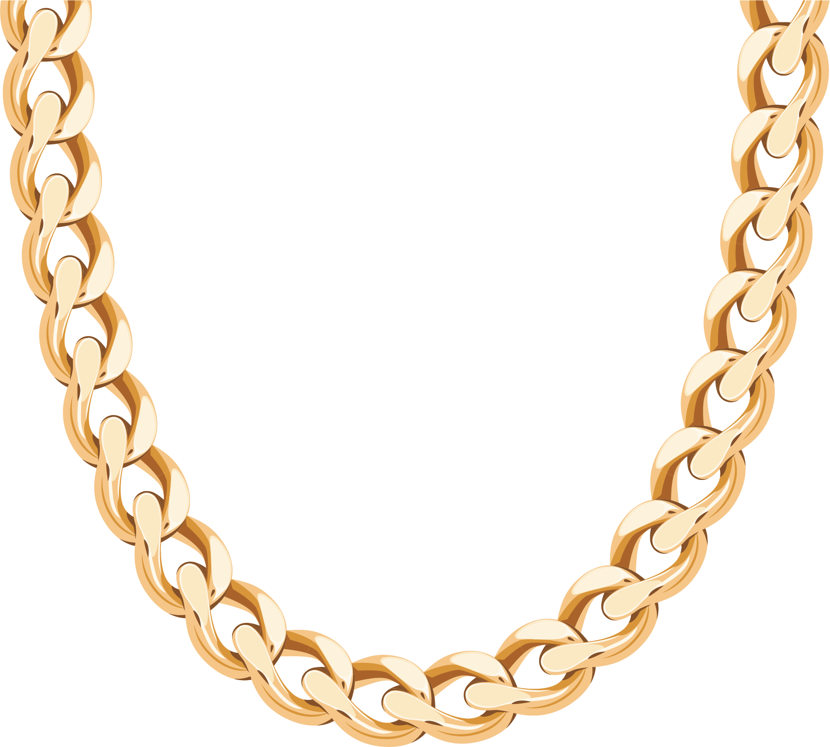 Gents Golden Chain PNG High-Quality Image
