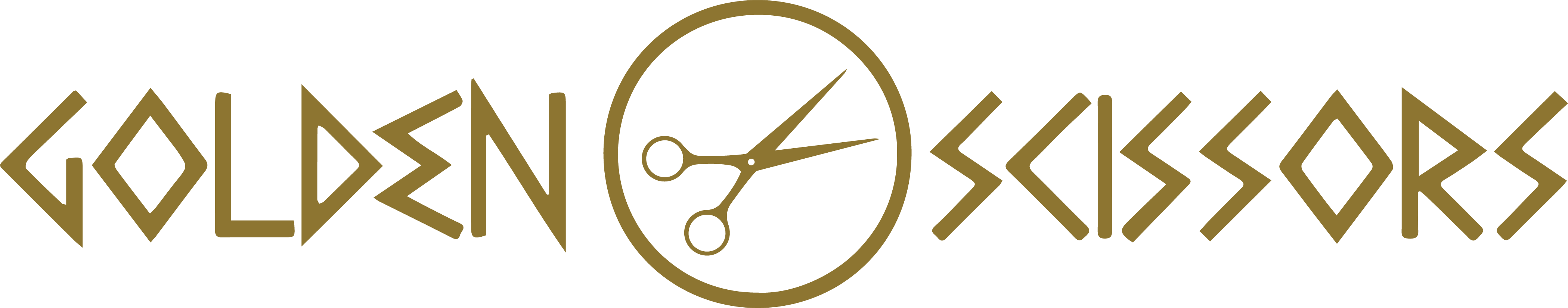 Gold Scissor Hair Free PNG Image