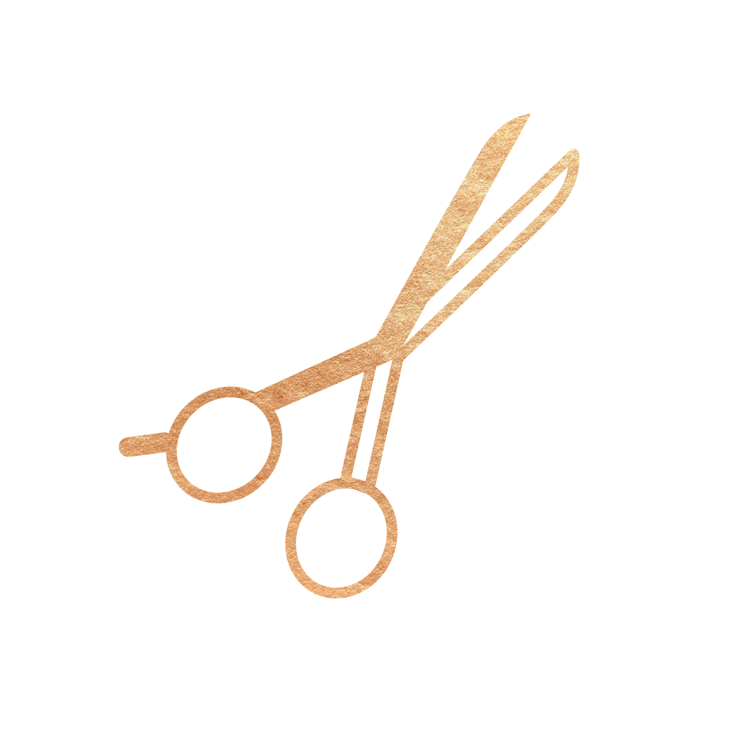 Gouden scissor PNG Afbeelding