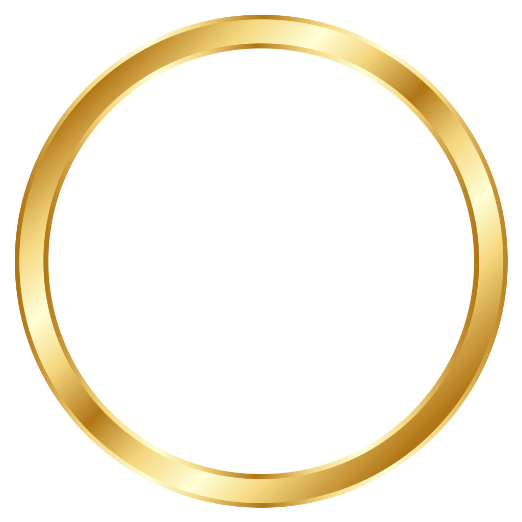 Gouden cirkel PNG hoogwaardige Afbeelding