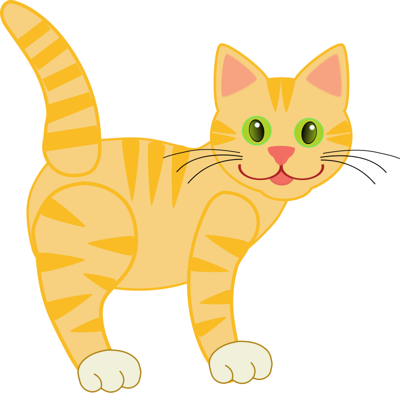 Золотой котенок прозрачный образ