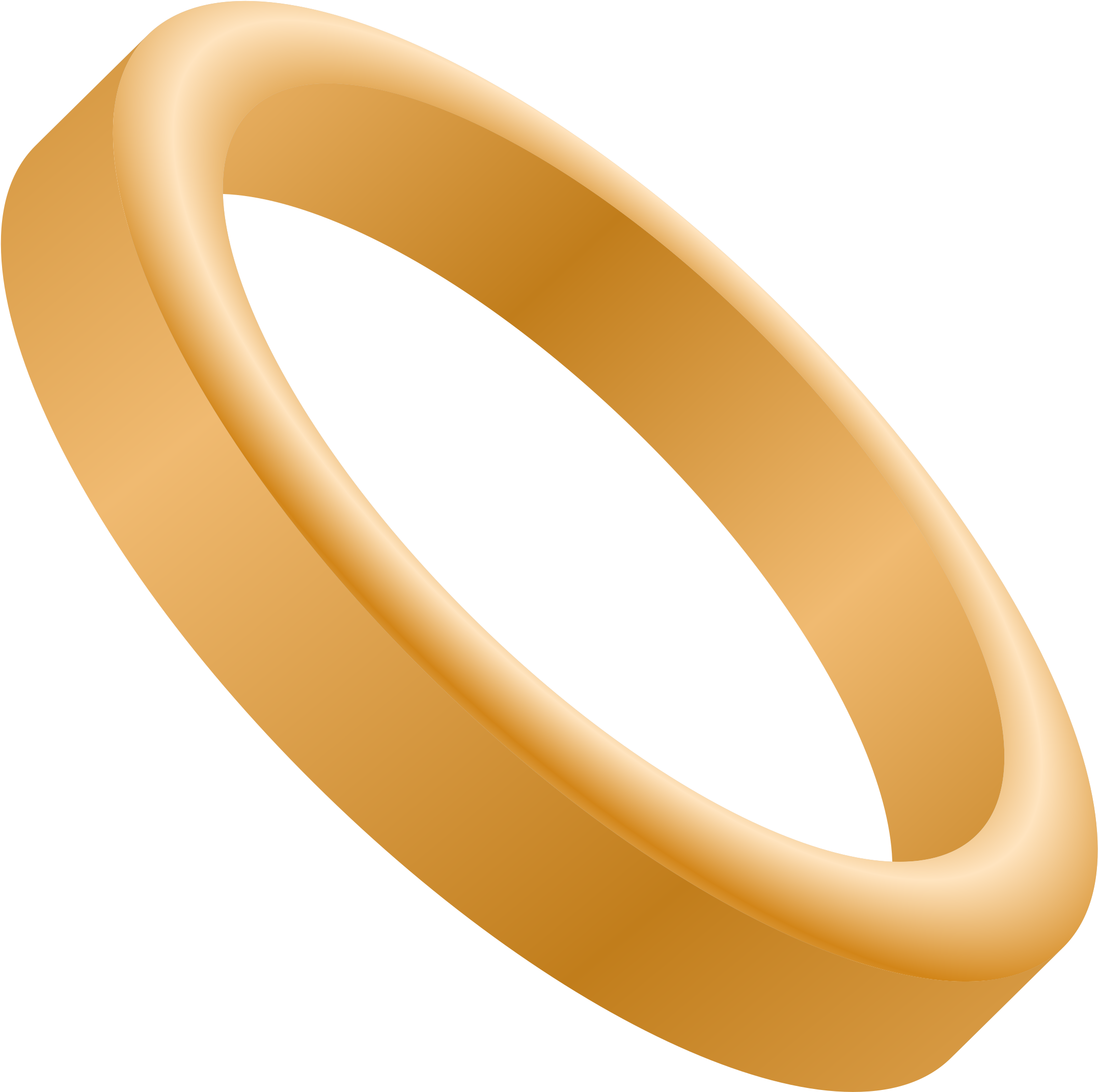 Golden Ring PNG Transparent Image