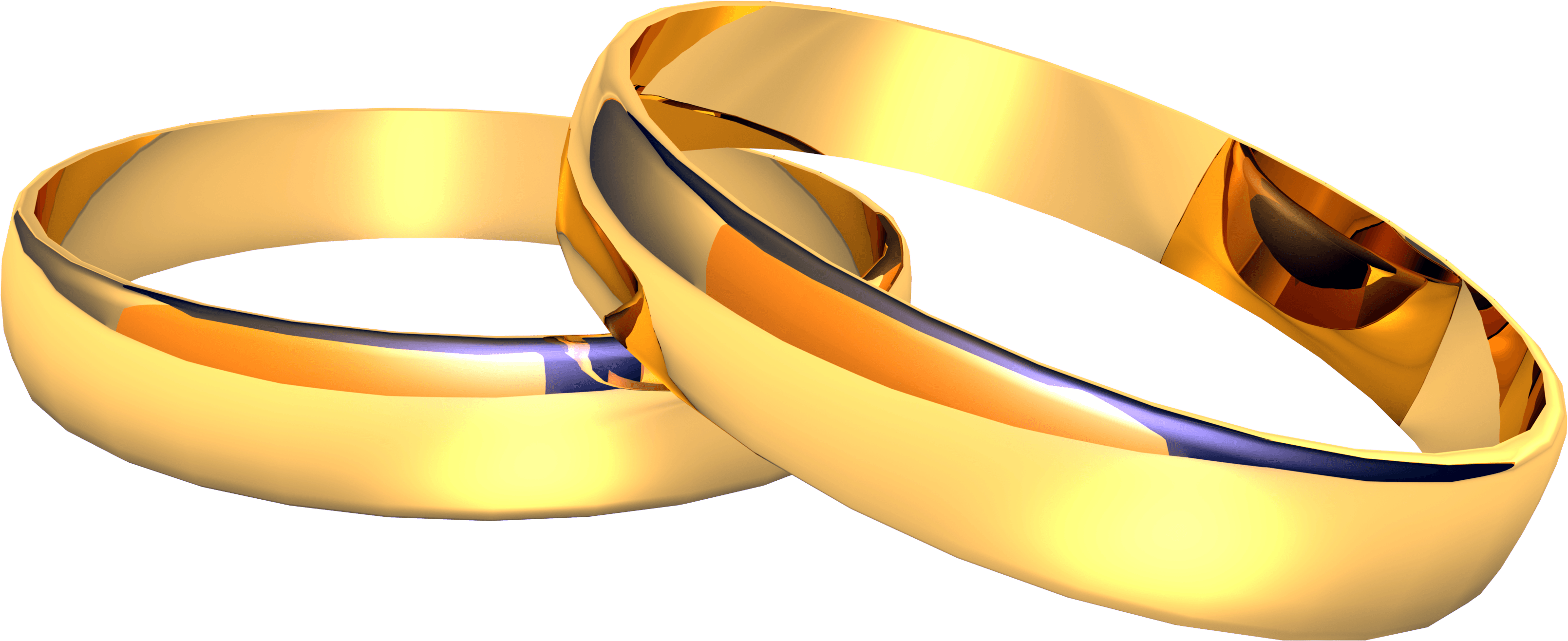 Gouden ring Transparant Beeld