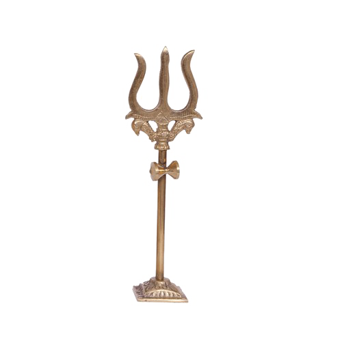Golden Trishul PNG High-Quality Image
