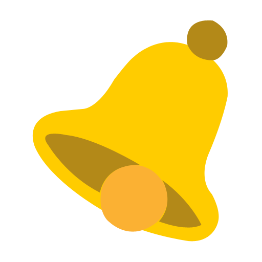 Goldene Youtube Bell-Symbol-freies PNG-Bild