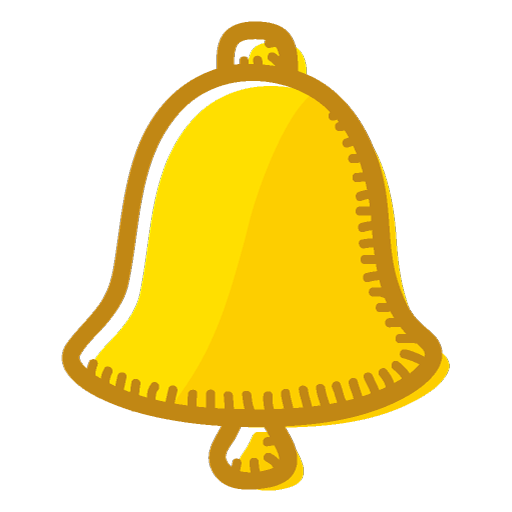 Golden Youtube Bell Icon PNG Immagine di alta qualità