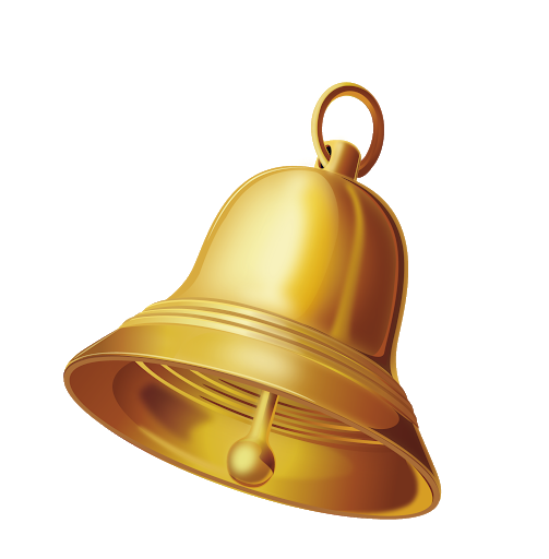 Goldene youtube glocke icon PNG Bild