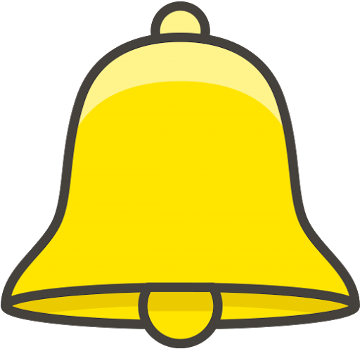 Goldenes YouTube Bell-Symbol PNG-Foto