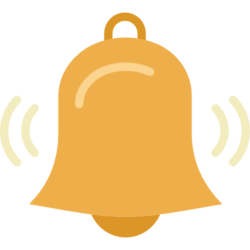 Golden Youtube Bell Icon PNG Transparent Image