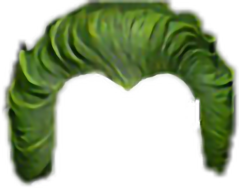 Green Hair PNG High-Quality Image