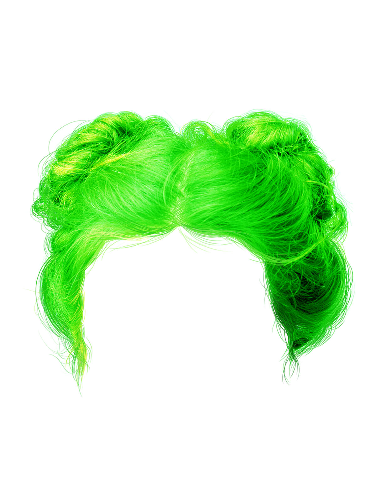 Green Hair Wig PNG Photo