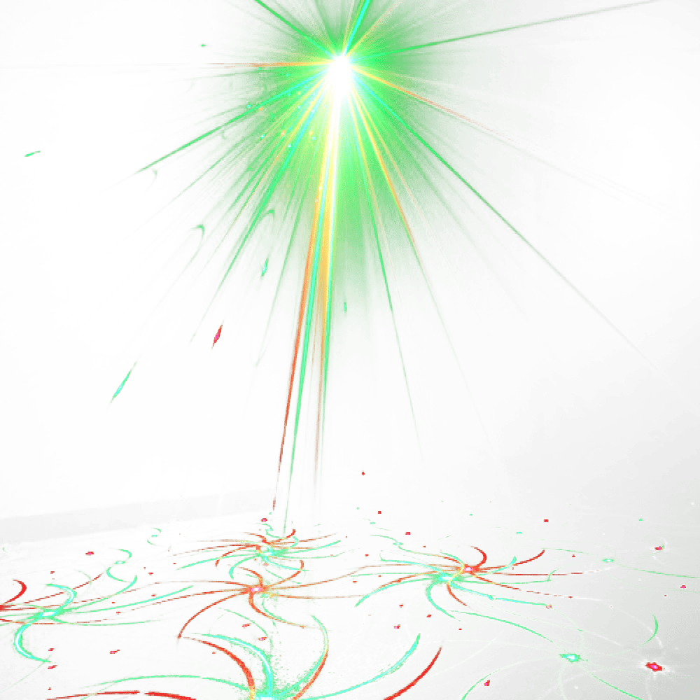 Imagen de alta calidad del rayo láser verde PNG