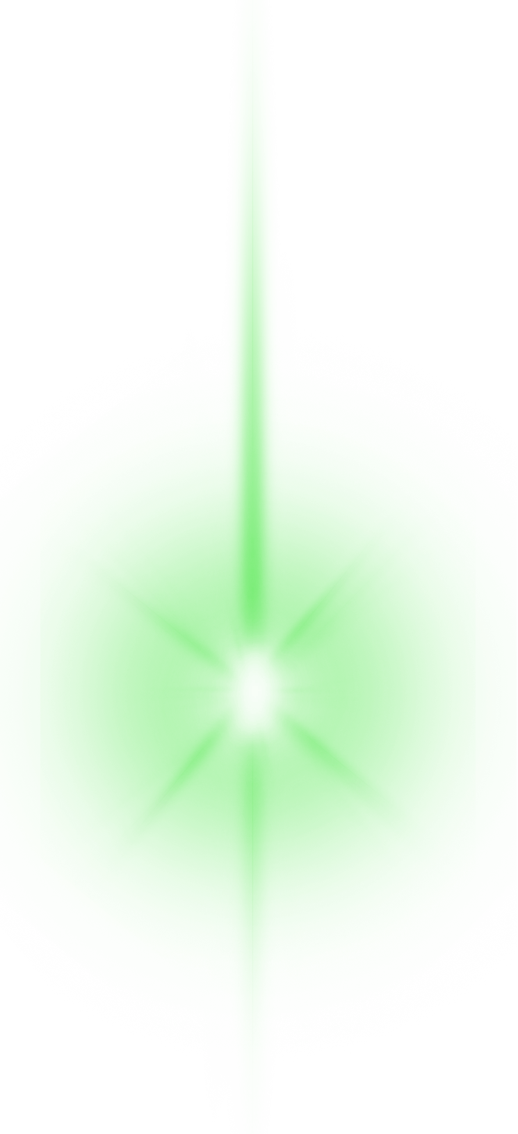 Immagine Trasparente del raggio laser verde