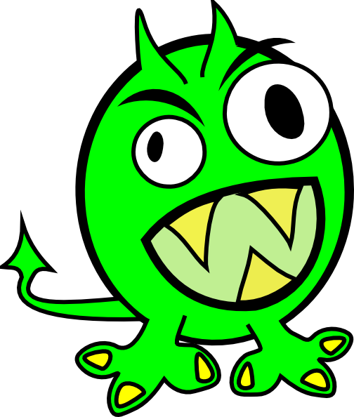 ภาพ Monster สีเขียว PNG