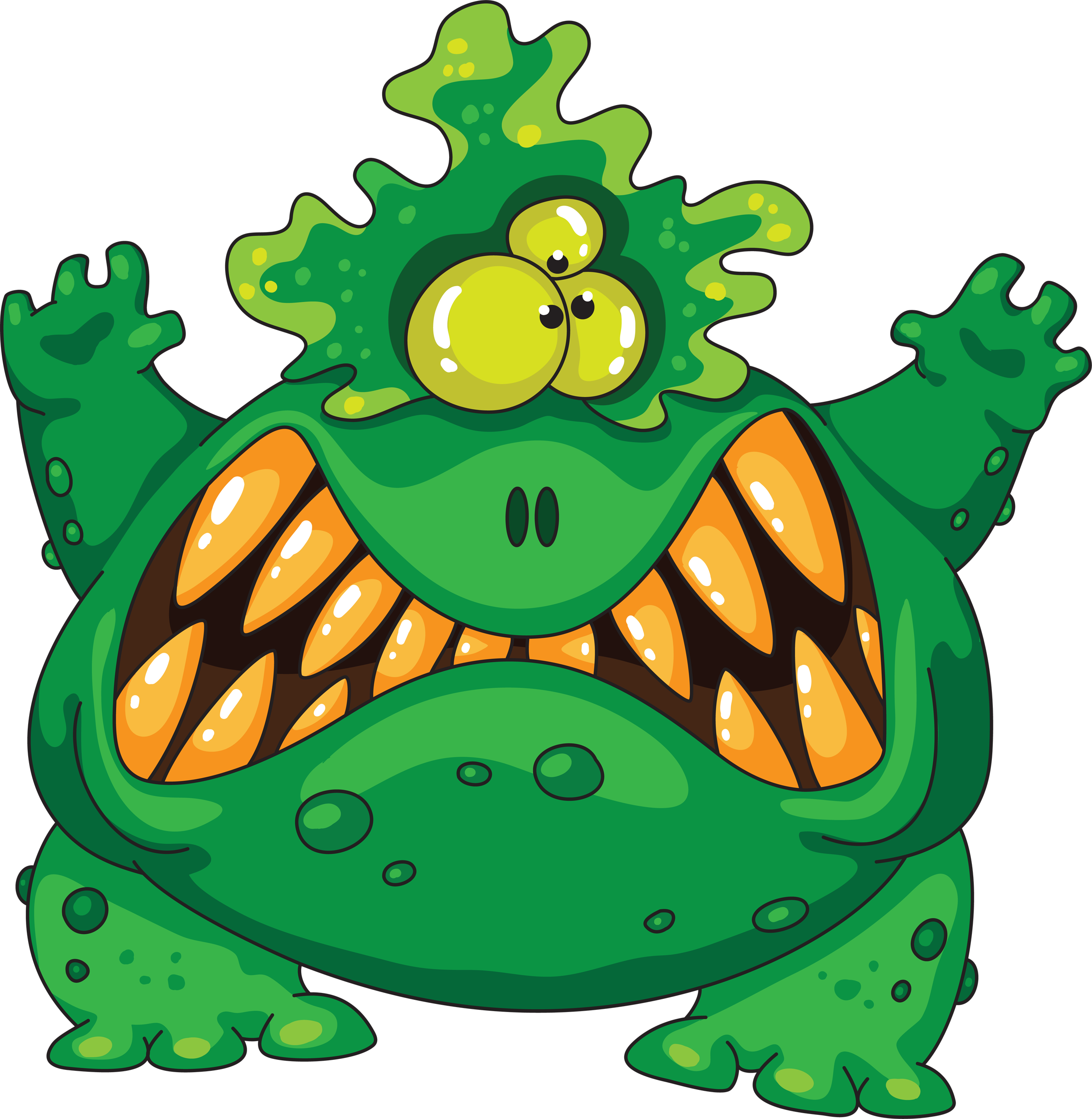 Image Transparente du monstre vert