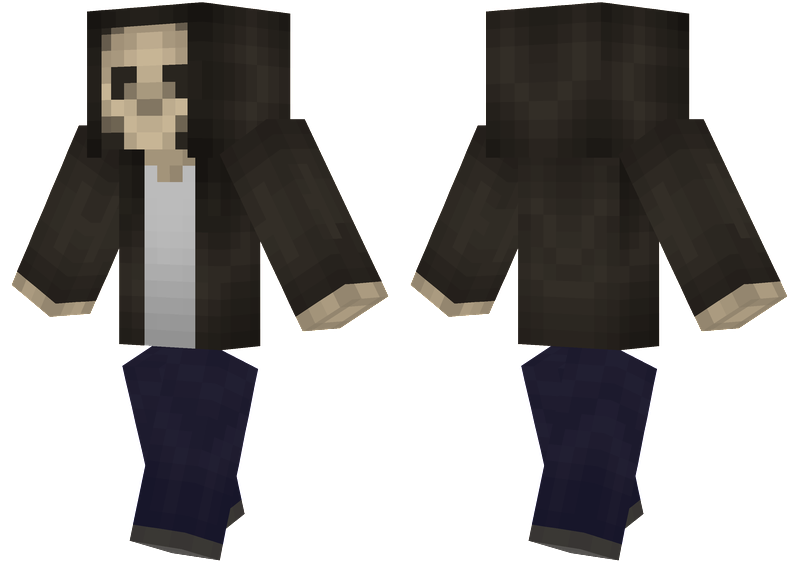 Grim Reaper Skin Minecraft Game Free PNG Image