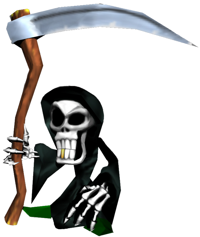 Grim Reaper Skin Minecraft Game PNG High-Quality Image