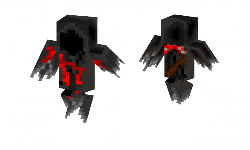 Grim Reaper Skin Minecraft Game PNG Image Background