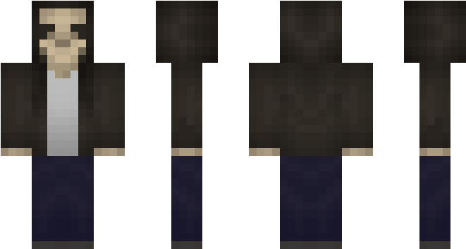 Grim Reaper Skin Minecraft PNG descargar imagen