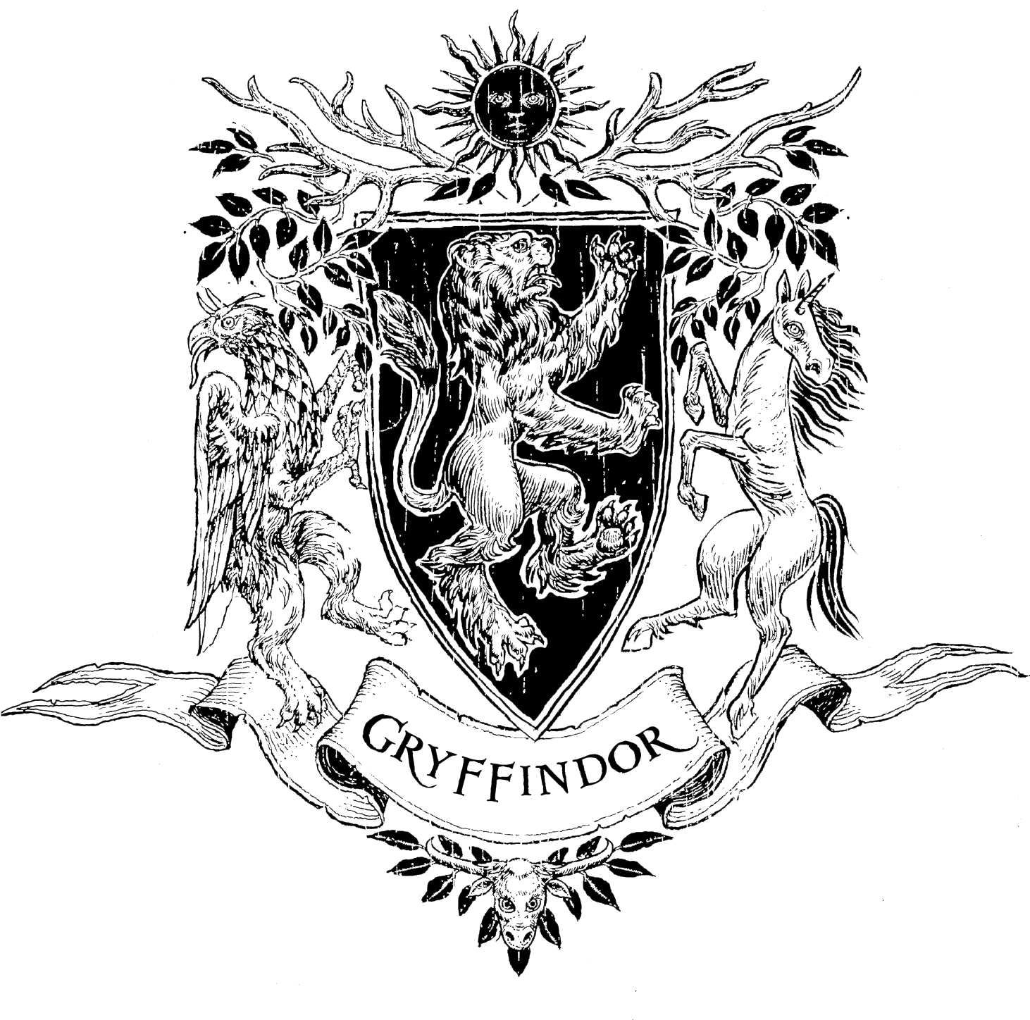 Gryffindor logo PNG imagen Transparente