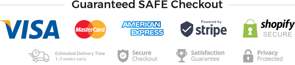 Guaranteed Safe Checkout Badges PNG Photo