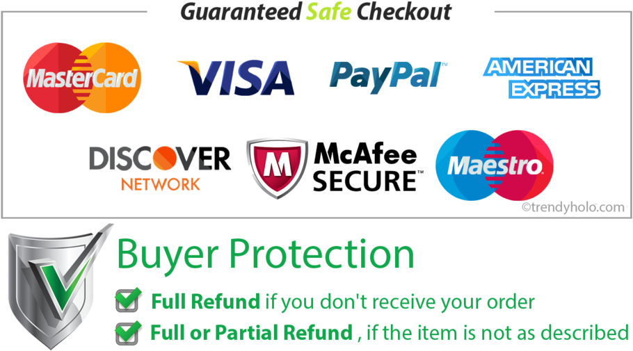 Guaranteed Safe Checkout Badges PNG Picture